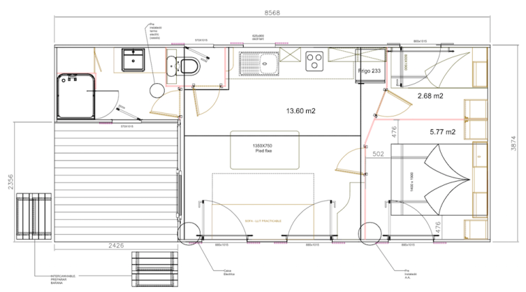 Ökomobil - 2 Schlafzimmer